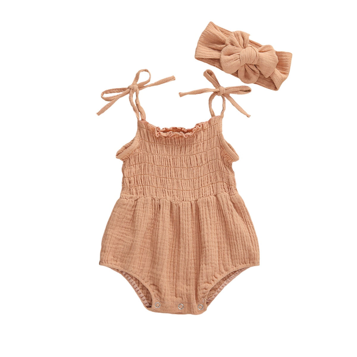 Baby Girls Linen Romper