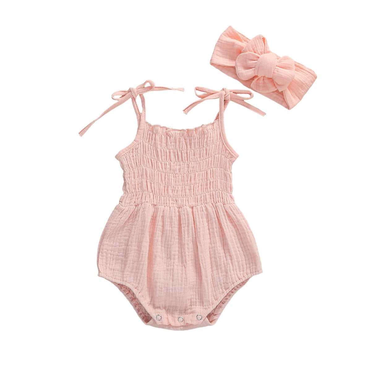 Baby Girls Linen Romper