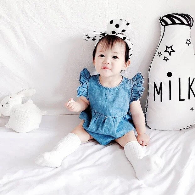 Girls denim Romper