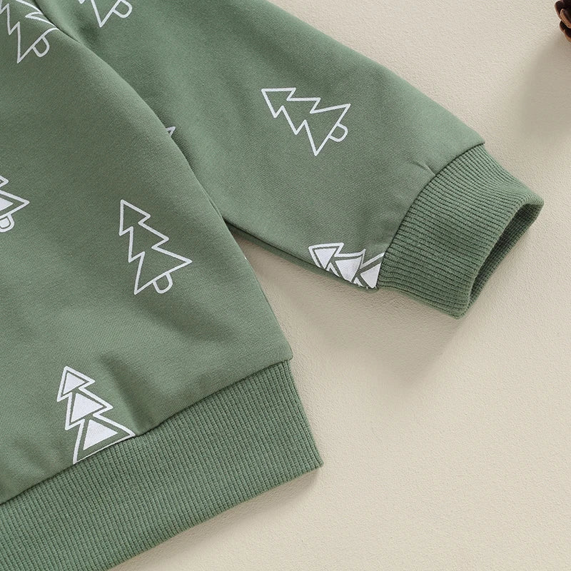 Boys Xmas Tree Print Lounge Set