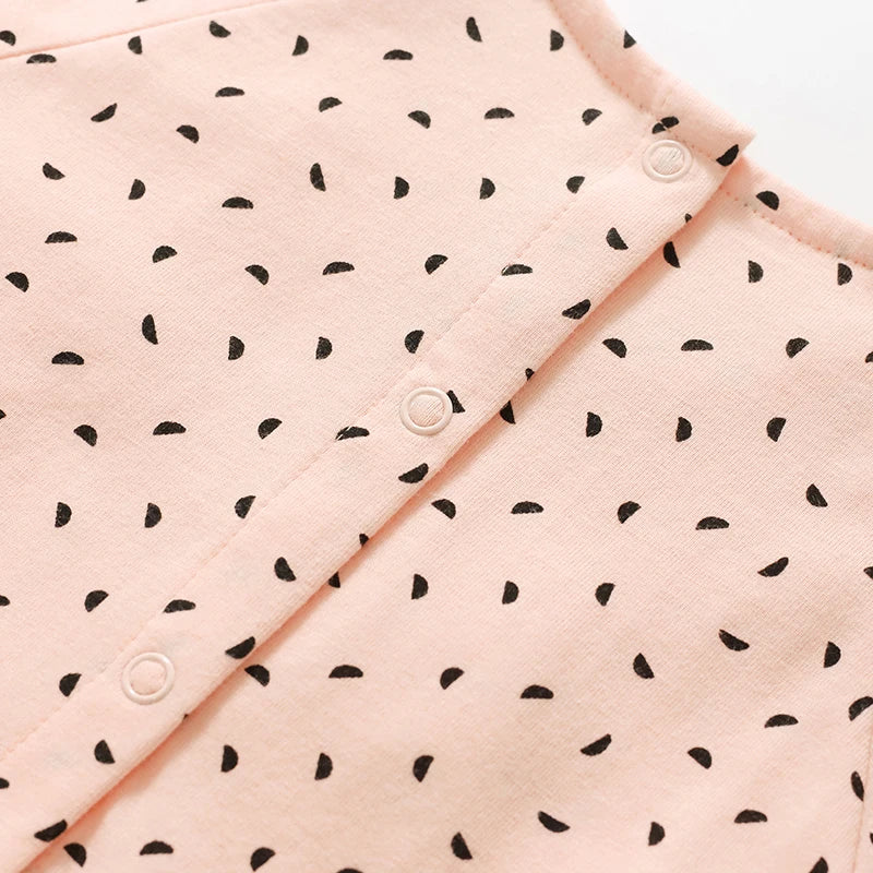 Girls pink dot mouse dress