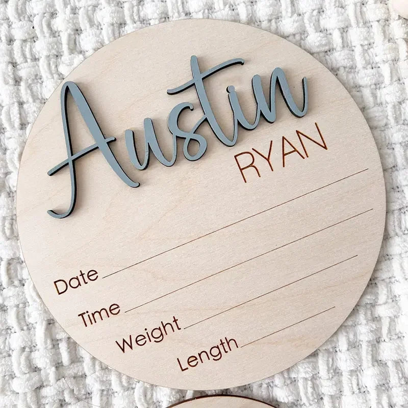 Custom Name Hospital Birth Announcement Sign
