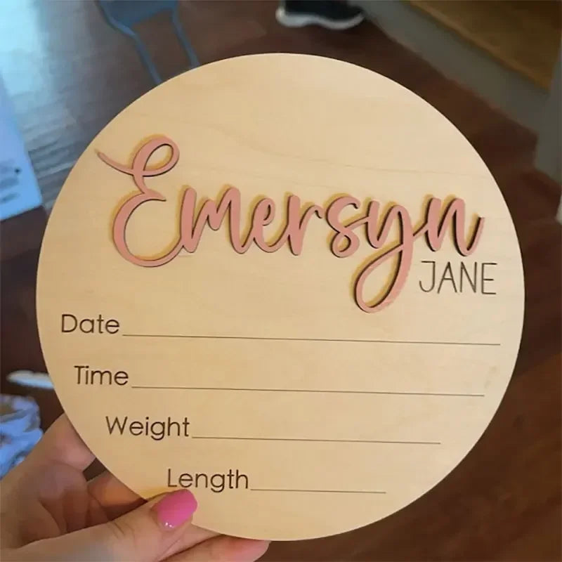 Custom Name Hospital Birth Announcement Sign