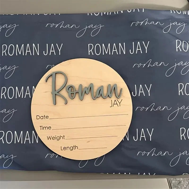 Custom Name Hospital Birth Announcement Sign