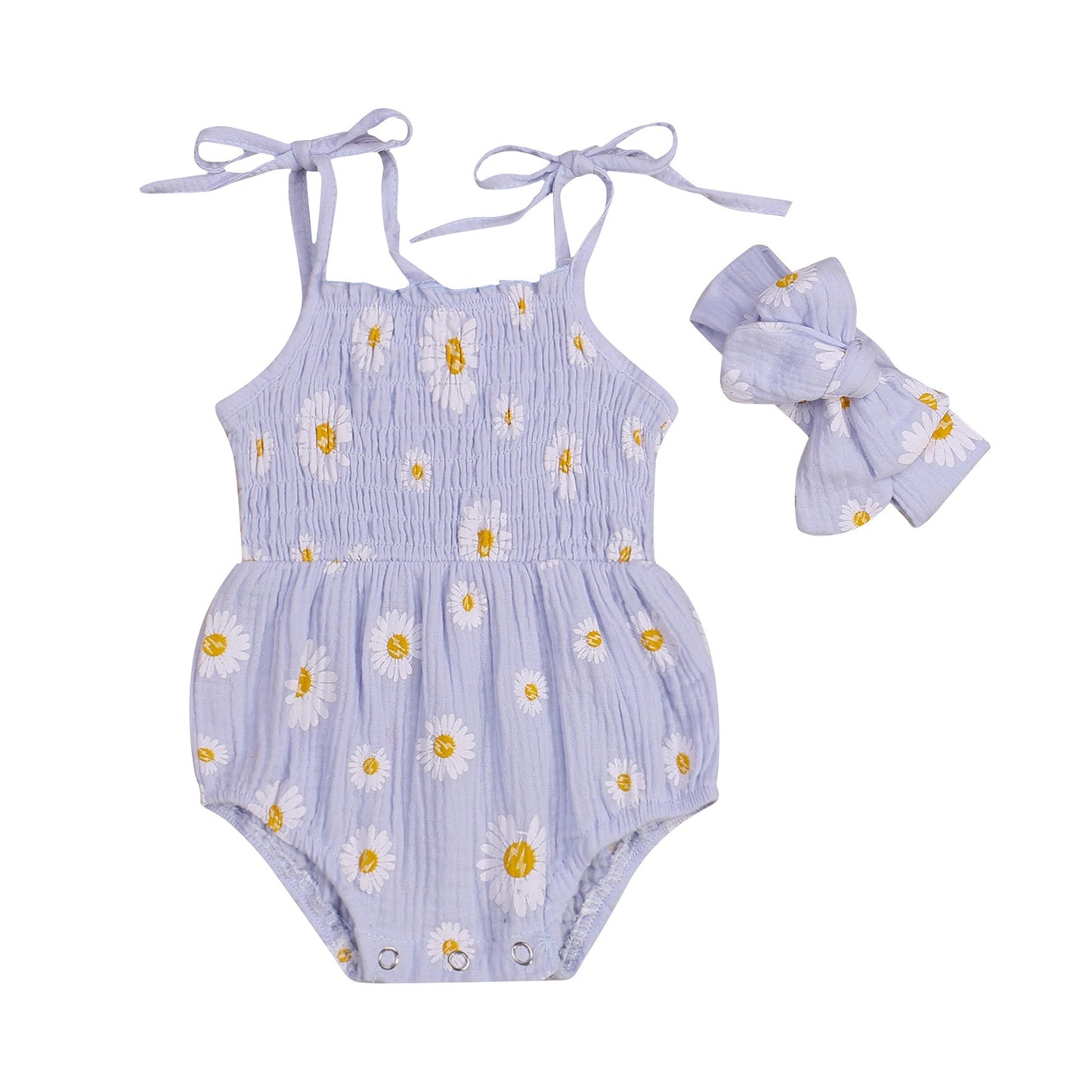 Baby Girls Linen Romper