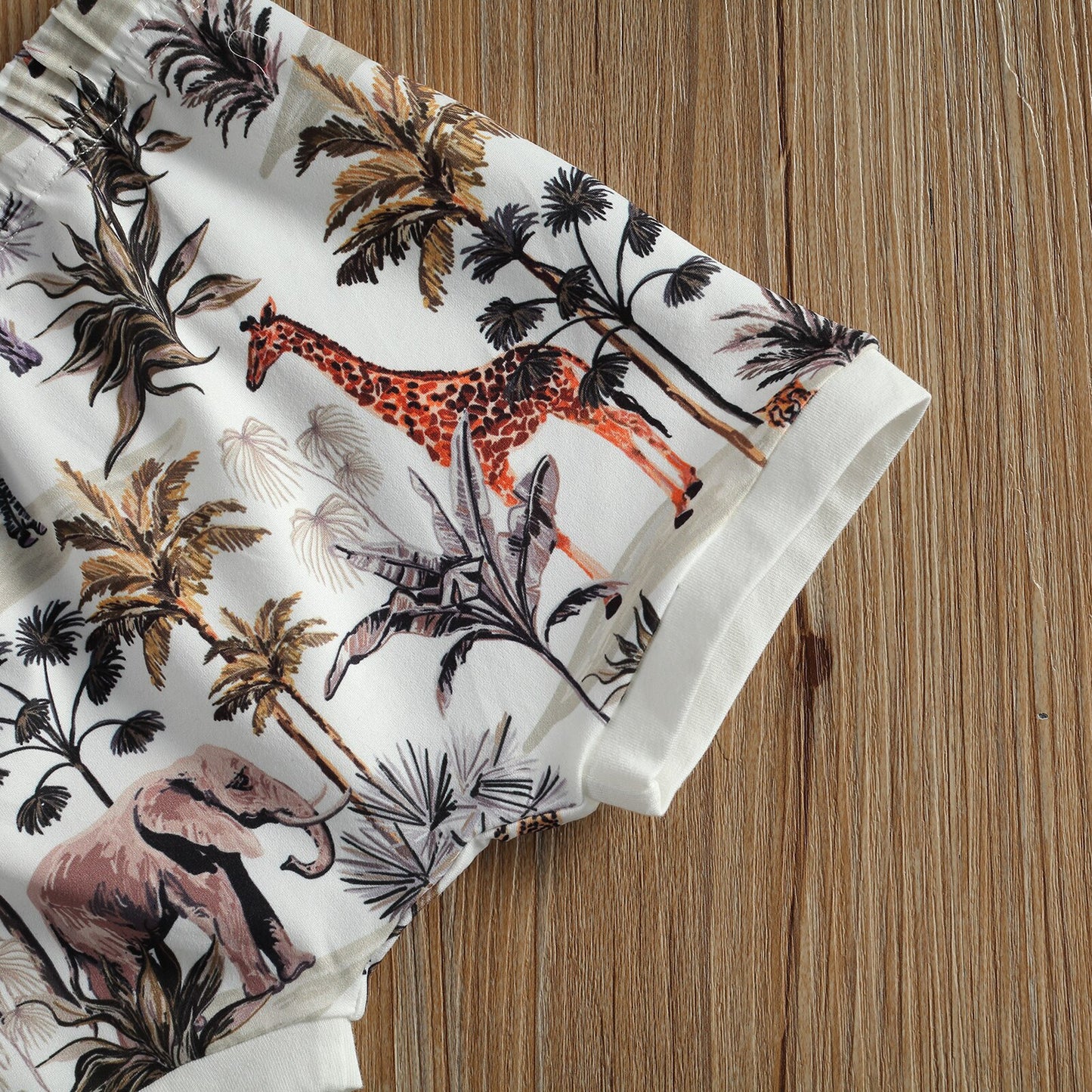 Animal Print Boys Short and Top Set