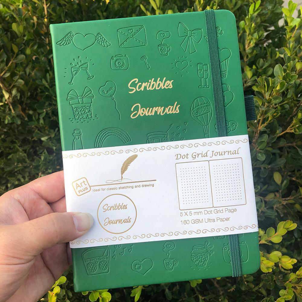Bullet Journal Dot Grid Notebook 160 Pages 5x5