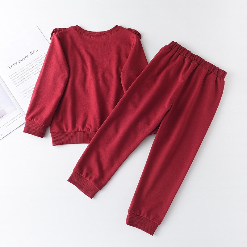 Girls Ruffle Lounge Set