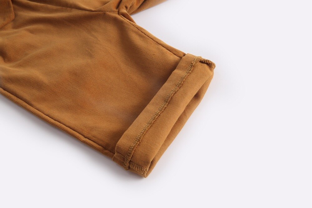 Girls Corduroy Bow Belt Trousers