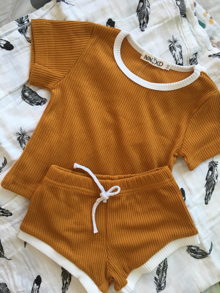 Summer Clothing Set Short Sleeve Tops+Shorts 3M - 24M