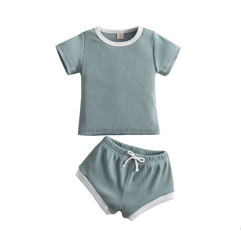 Summer Clothing Set Short Sleeve Tops+Shorts 3M - 24M