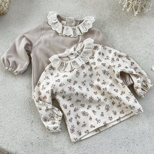 Girls Long Sleeve Ruffle Blouse Top