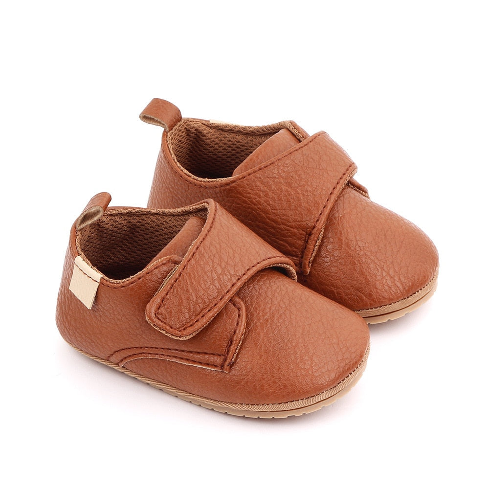 Leather Rubber Sole Anti-slip 0-18 Months