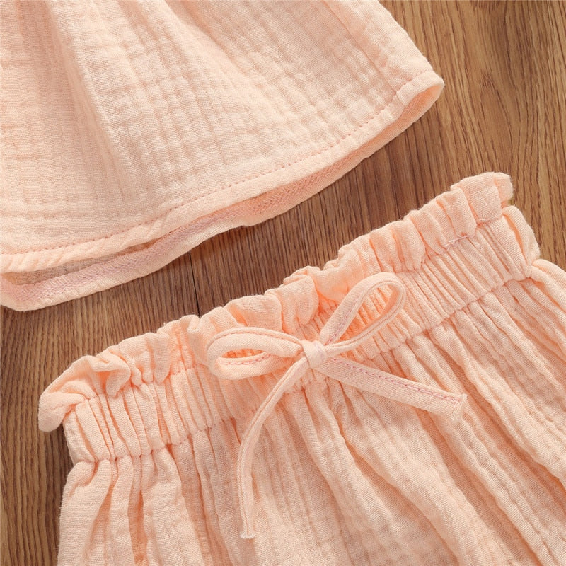 Baby Girls Ruffle Top and Short Set