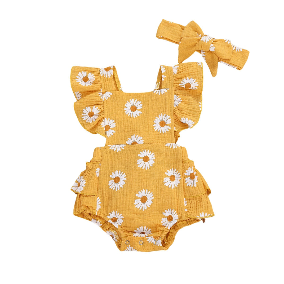 Baby Girls Daisy Ruffled Set