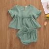 Baby Girls Ruffle Top and Short Set