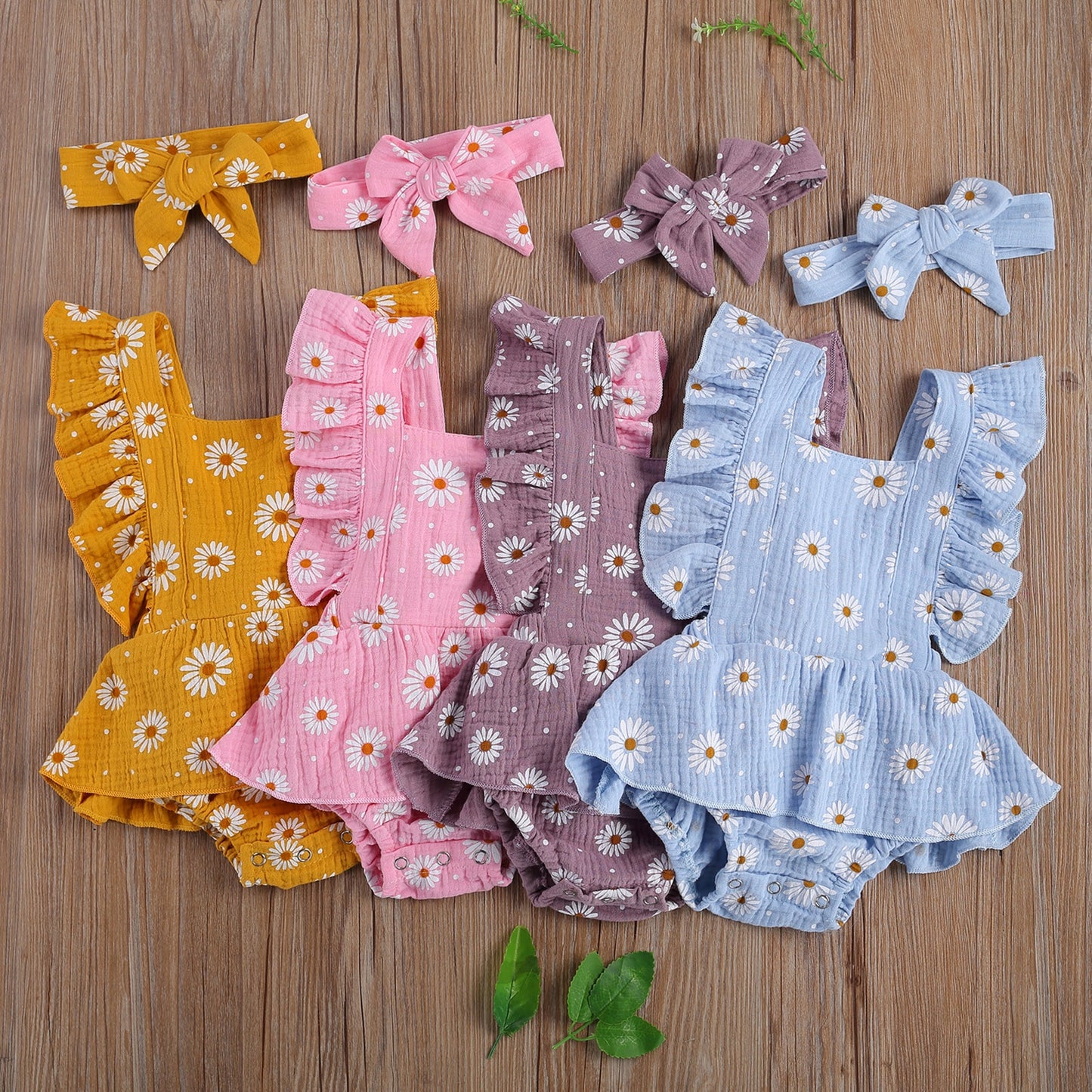 Baby Girls Daisy Ruffled Set