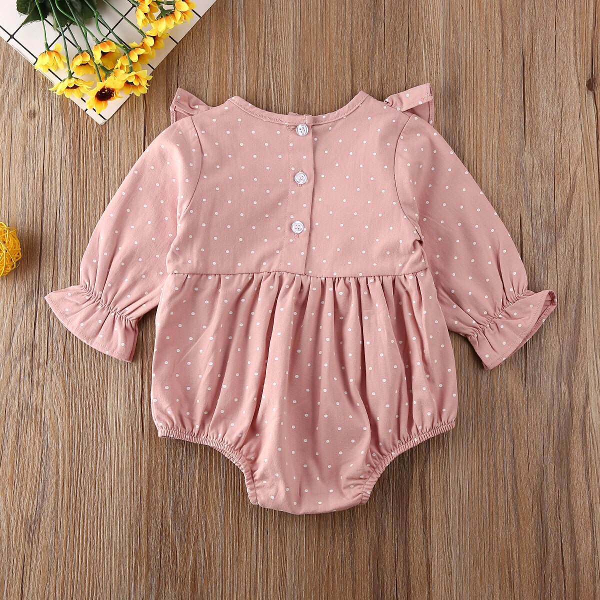 Baby Girls Dotty Romper