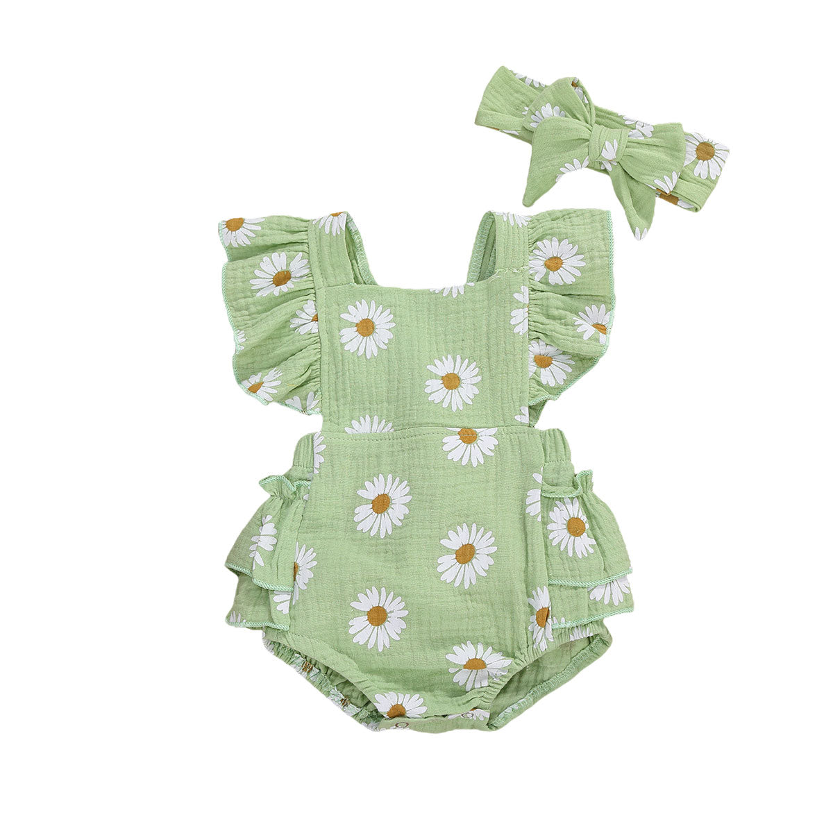 Baby Girls Daisy Ruffled Set