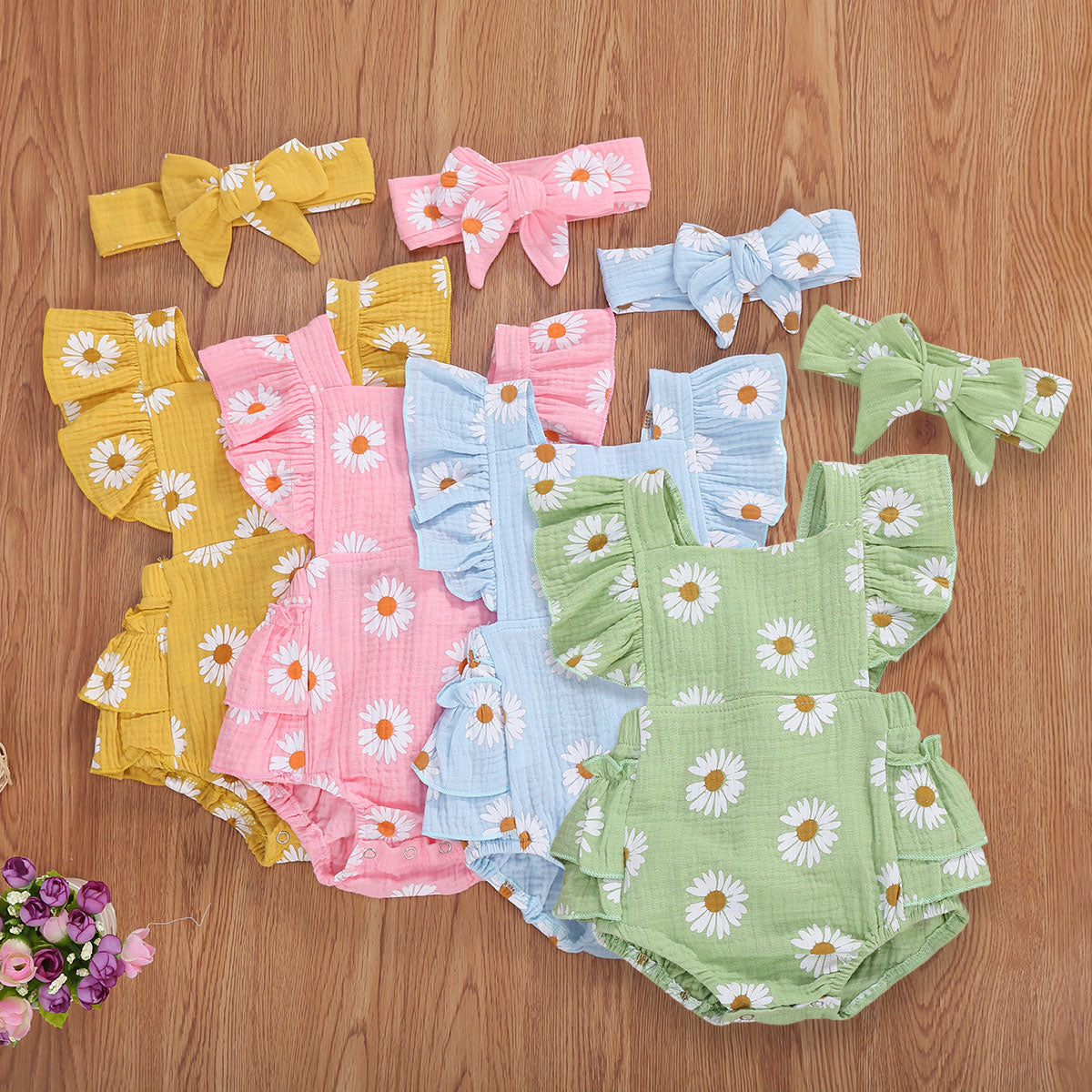 Baby Girls Daisy Ruffled Set