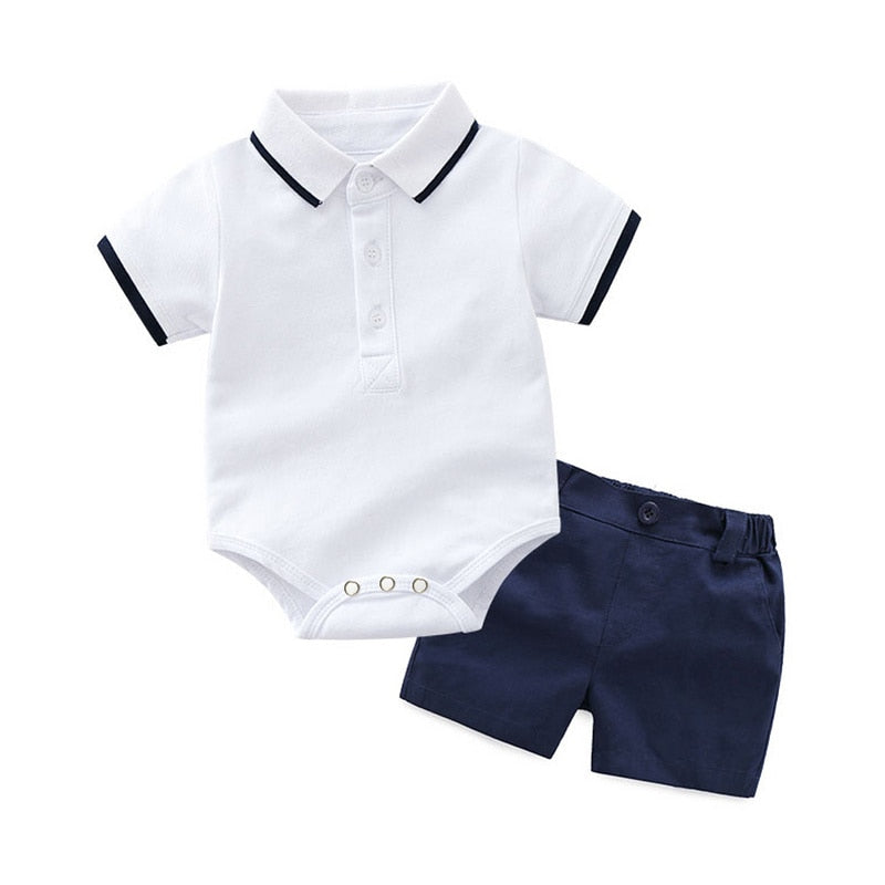 Baby Boys Polo Top and Short Set