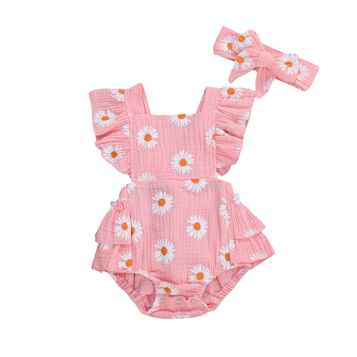 Baby Girls Daisy Ruffled Set