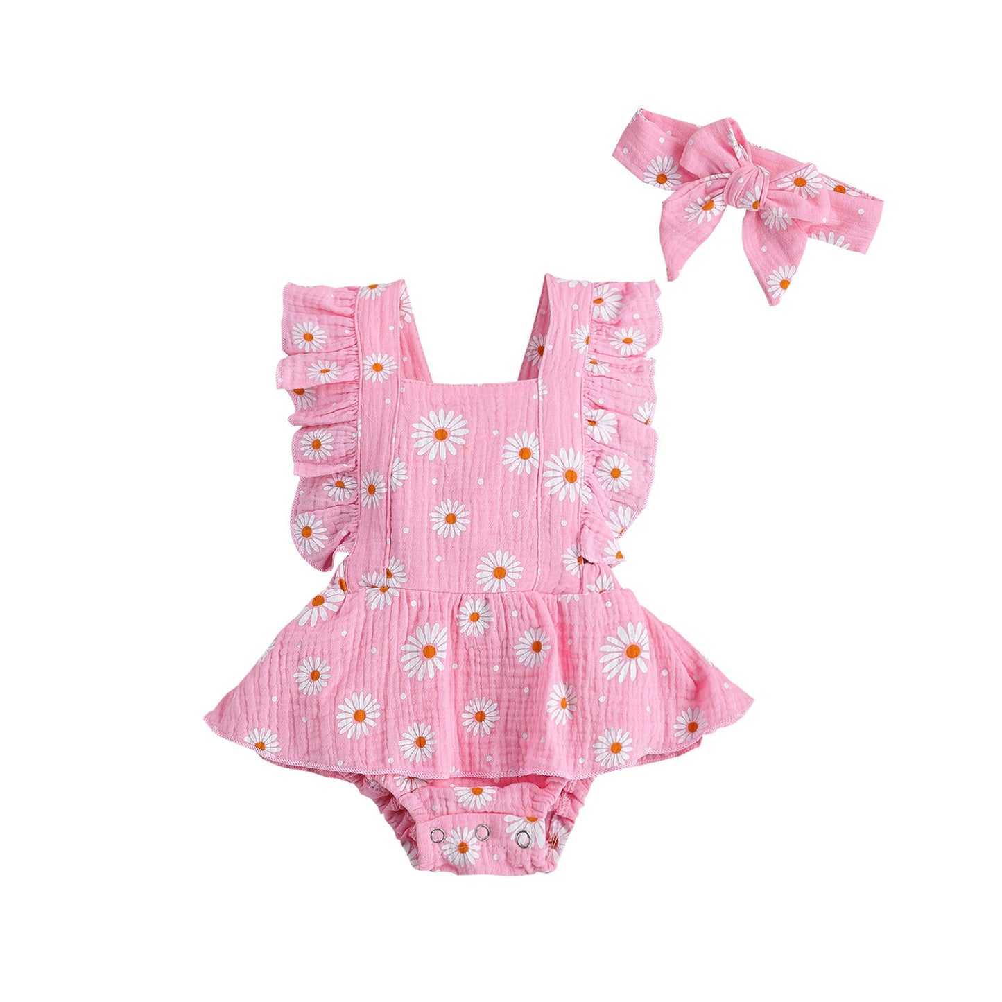 Baby Girls Daisy Ruffled Set