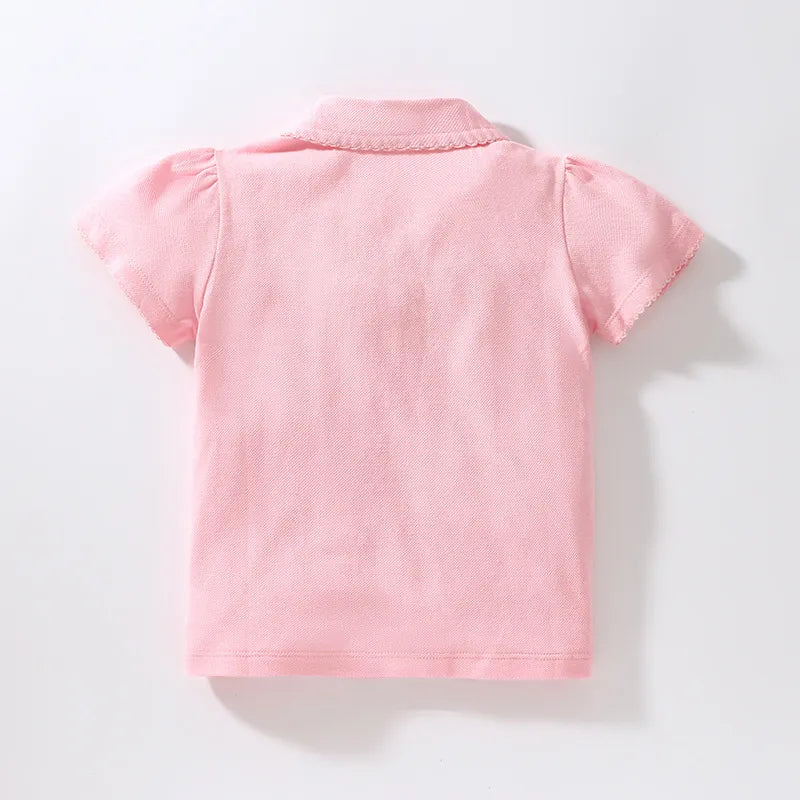 Girls Pink Polo Shirt