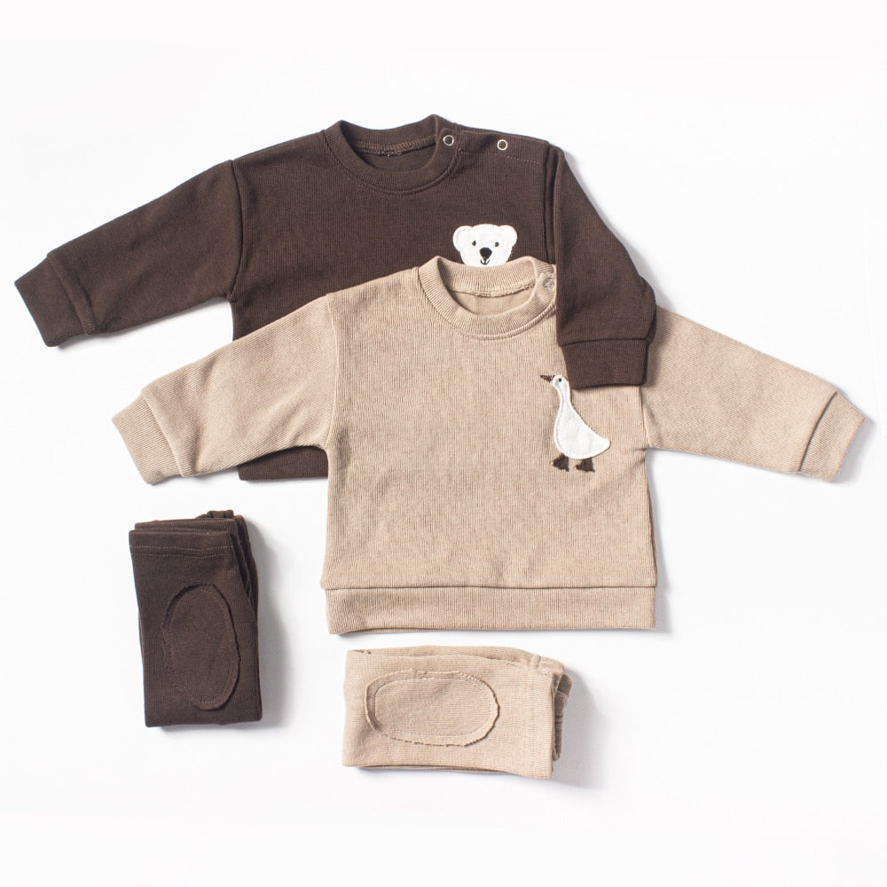 Boy Cotton Patch Goose Lounge Set