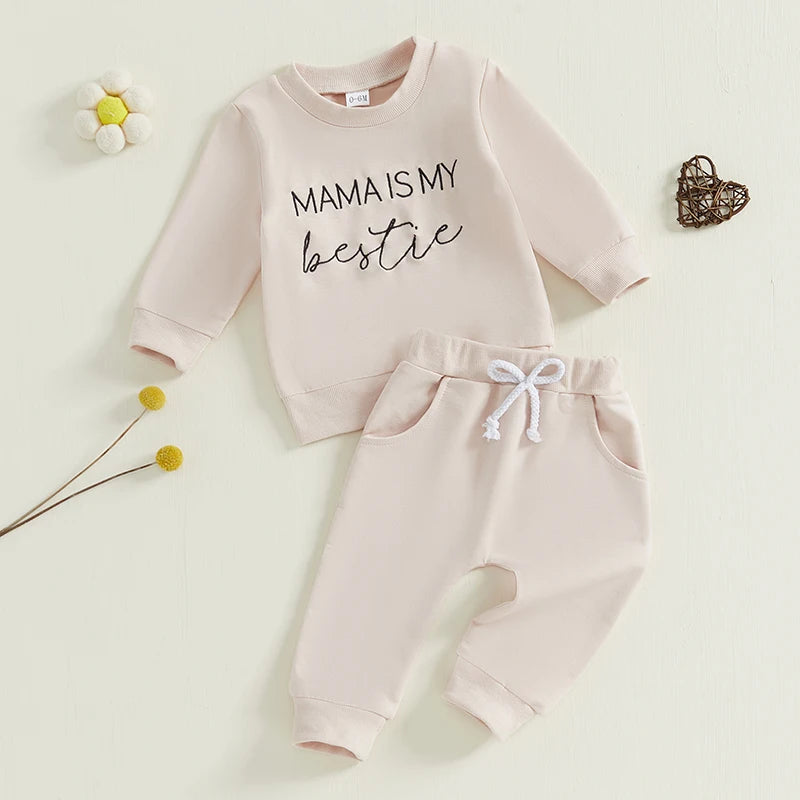 Girls Mama Bestie Lounge Set