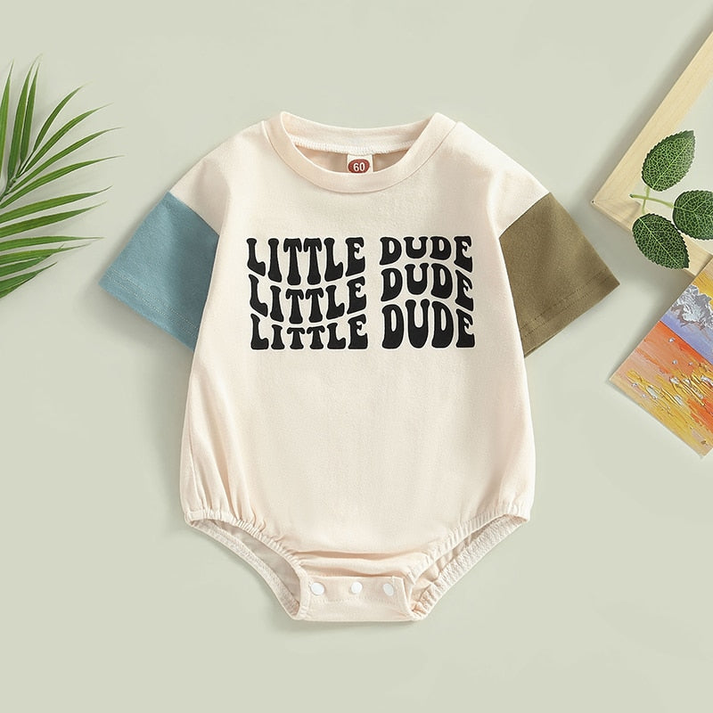 Little Dude Boys Romper