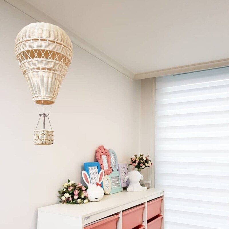 Rattan  Hot Air Balloon Baby Room Decoration