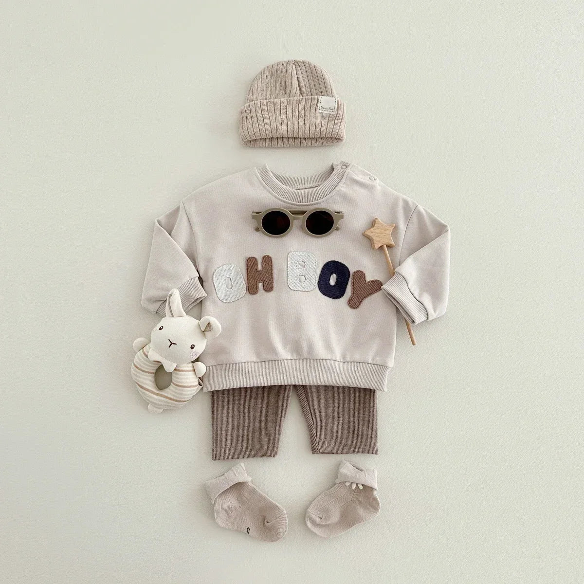 Boy Letter Patch Lounge Set