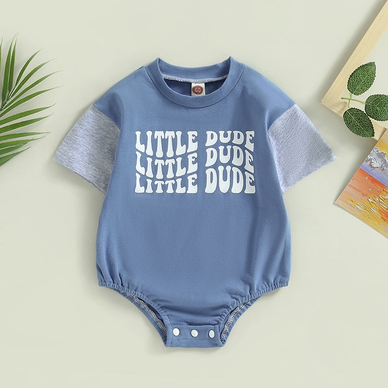 Little Dude Boys Romper