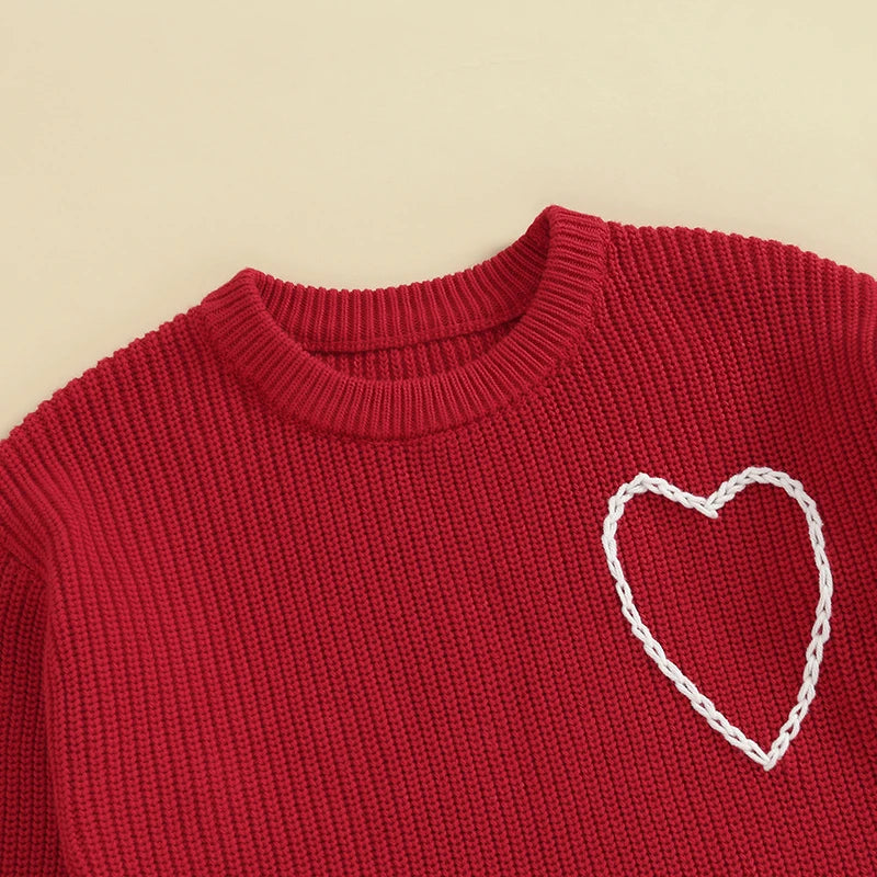 Girl Valentine’s Day Heart Jumper