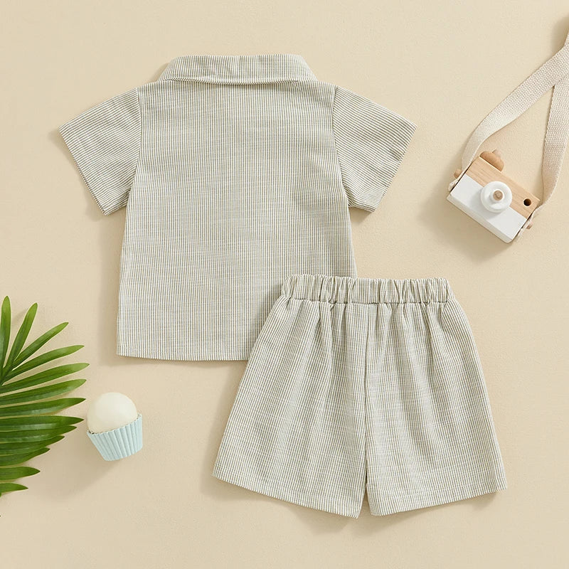 Boy Summer Tops Shorts Set