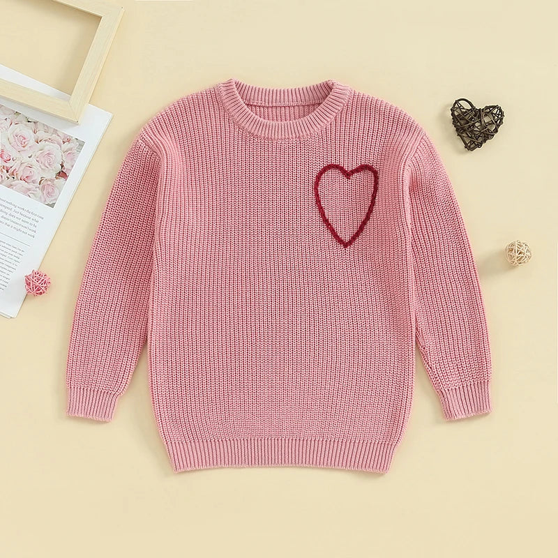 Girl Valentine’s Day Heart Jumper