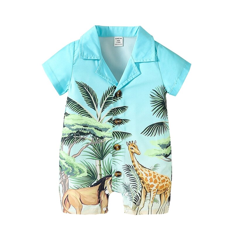 Baby Boy Jungle Romper