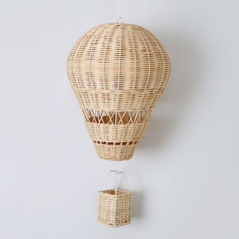 Rattan  Hot Air Balloon Baby Room Decoration