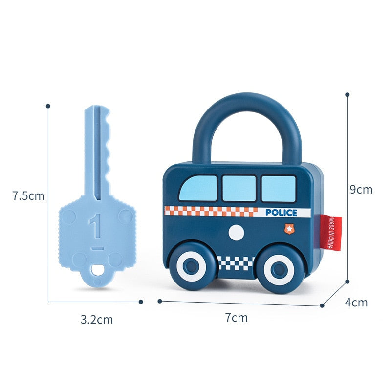 Montessori Children Learning Locks with Keys