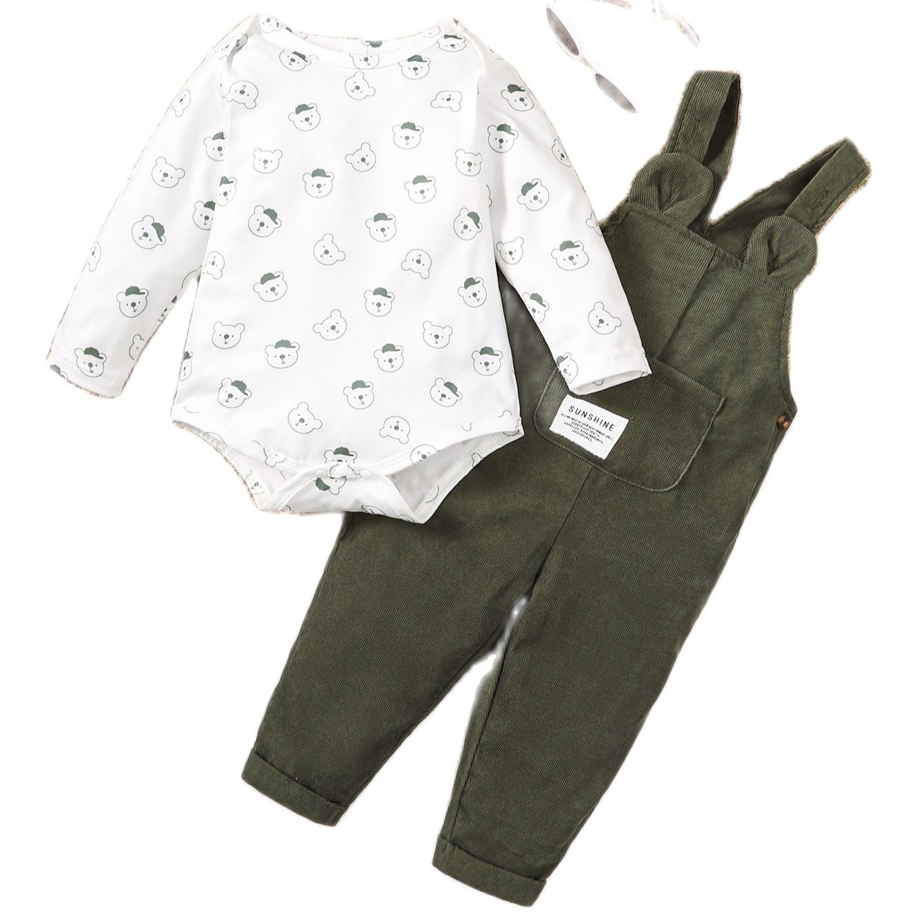 Baby Boy Bear Romper