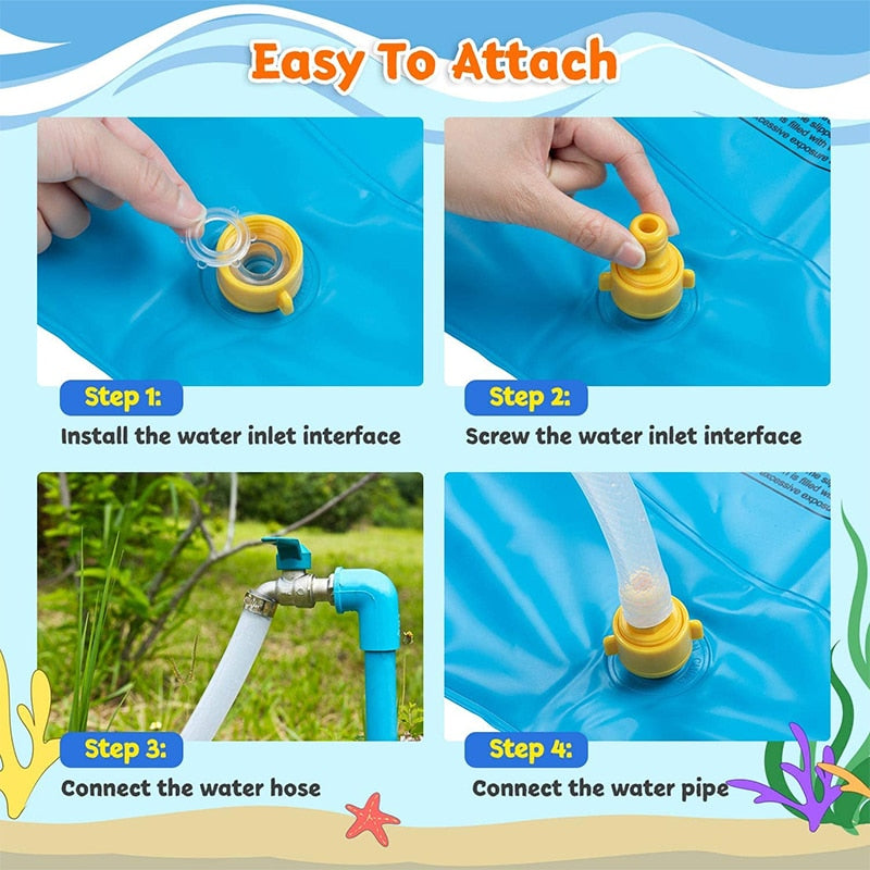 Children Sprinkler Water Mat