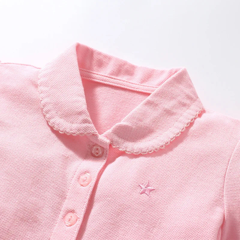 Girls Pink Polo Shirt