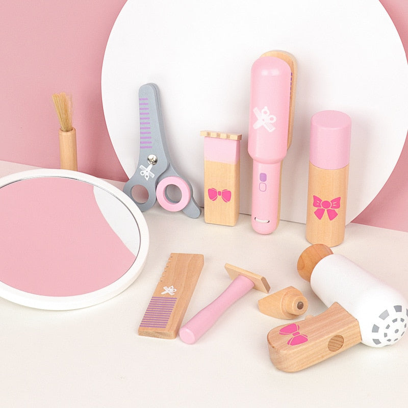 Wooden Hairdressers Toy Set