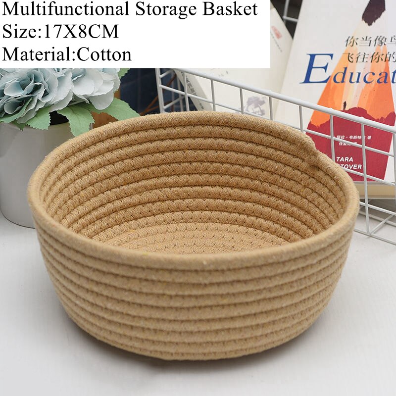 Cotton Rope Animal Woven Storage Basket