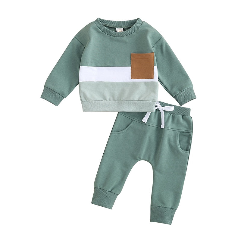 Boys Stripe Tracksuit