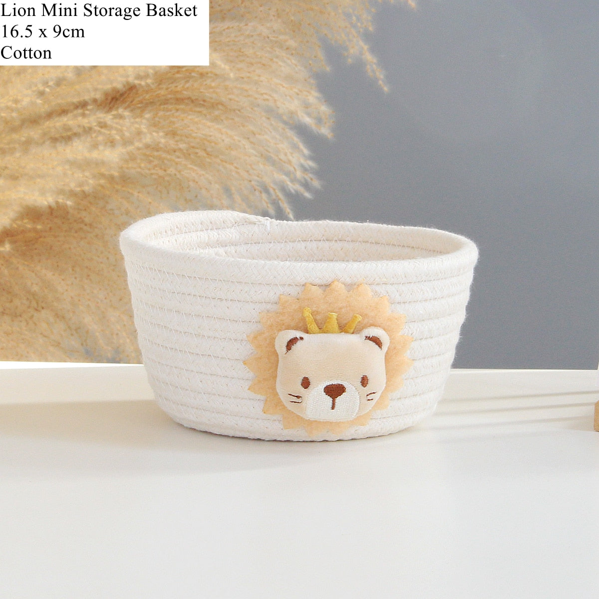 Cotton Rope Animal Woven Storage Basket