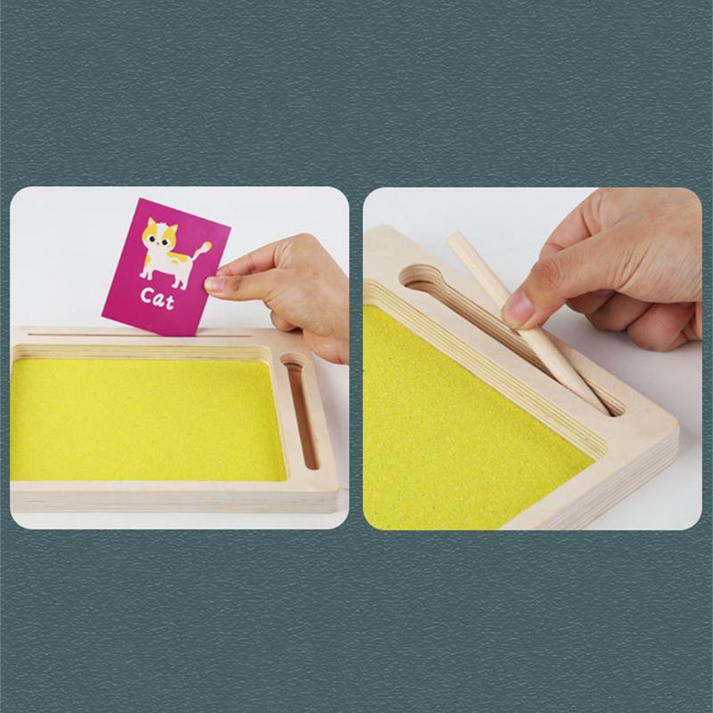 Montessori Sand Tray Letter Writing