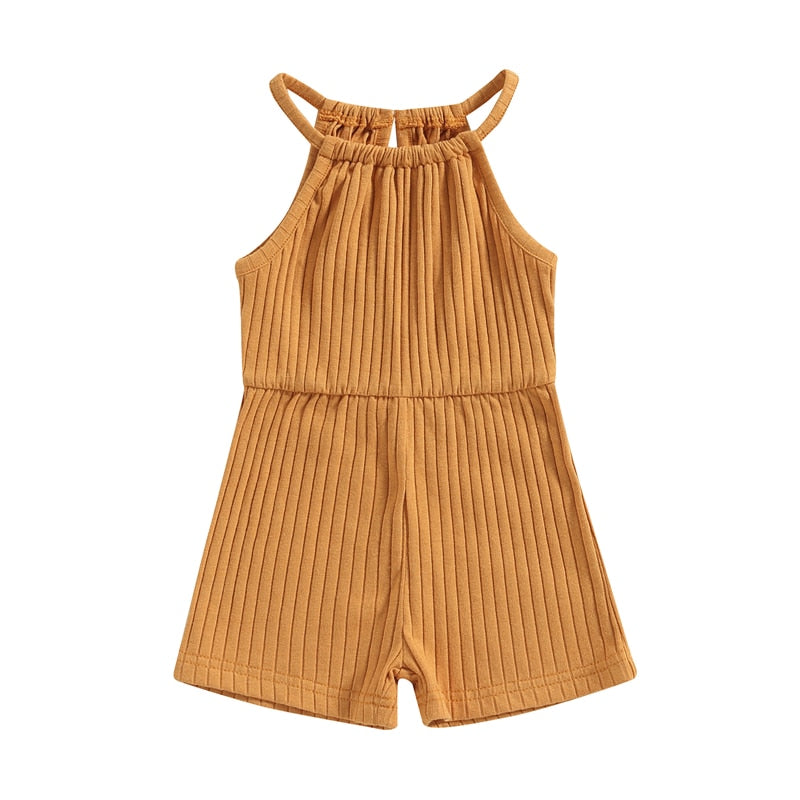 Girls Ribbed Jumpsuit