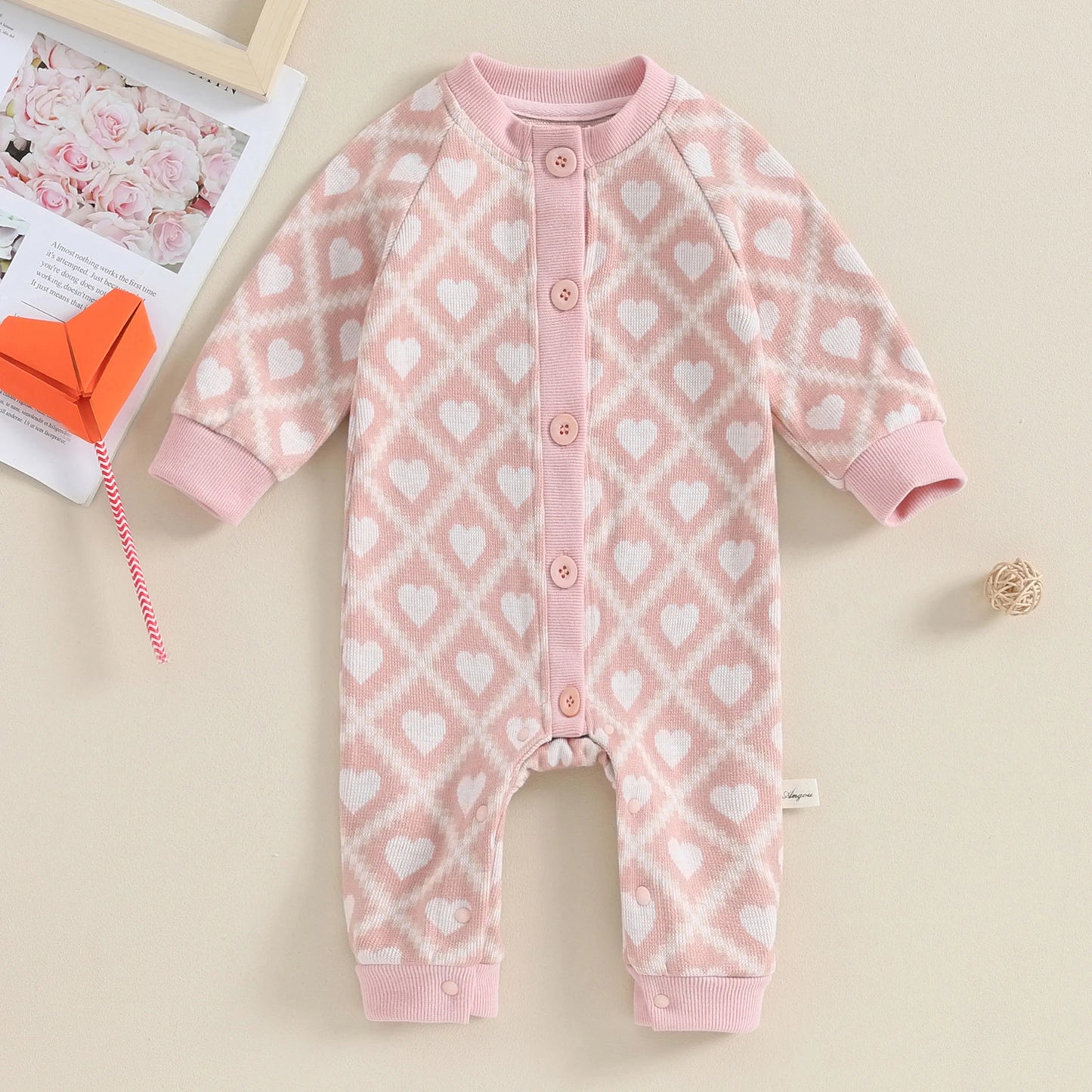 Baby Girl Valentine’s Day Romper